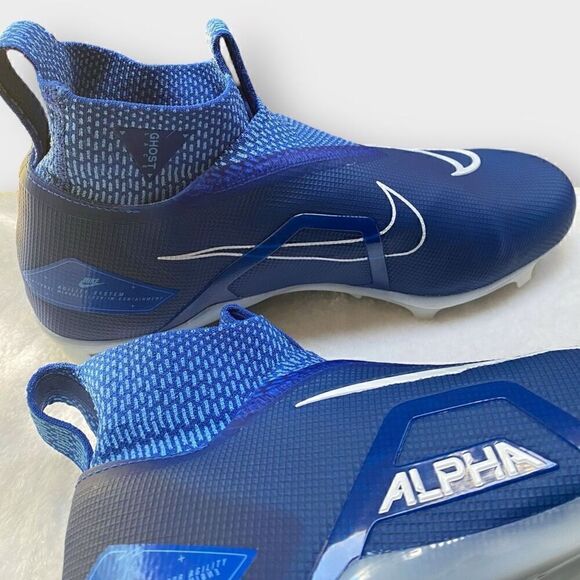 Nike Alpha Menace Elite 3 Game Royal/White Football Cleats CT6648-414 Mens 10 - Picture 8 of 11